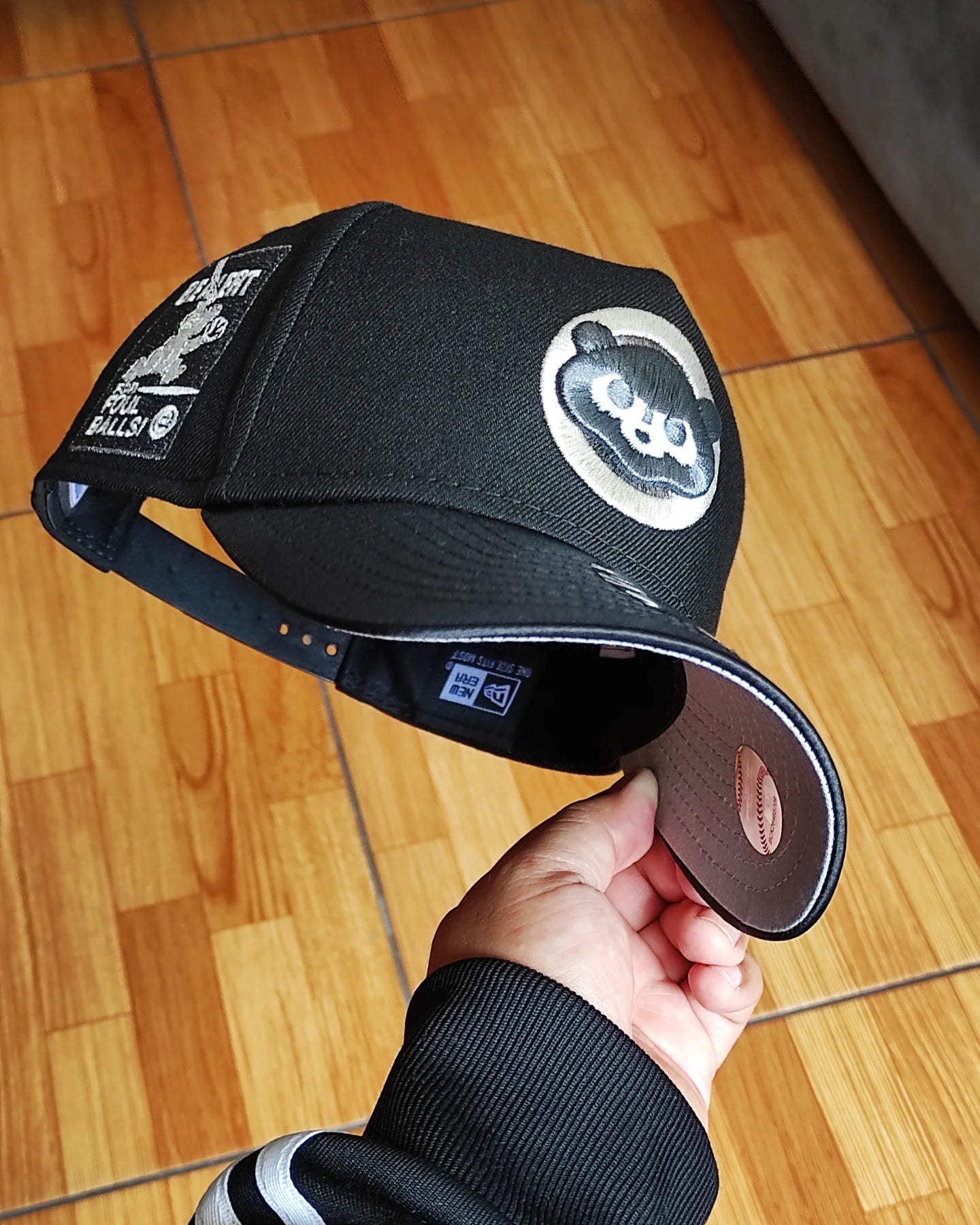 New Era Chicago Cubs viscera satinada black 9 FORTY A-FRAME