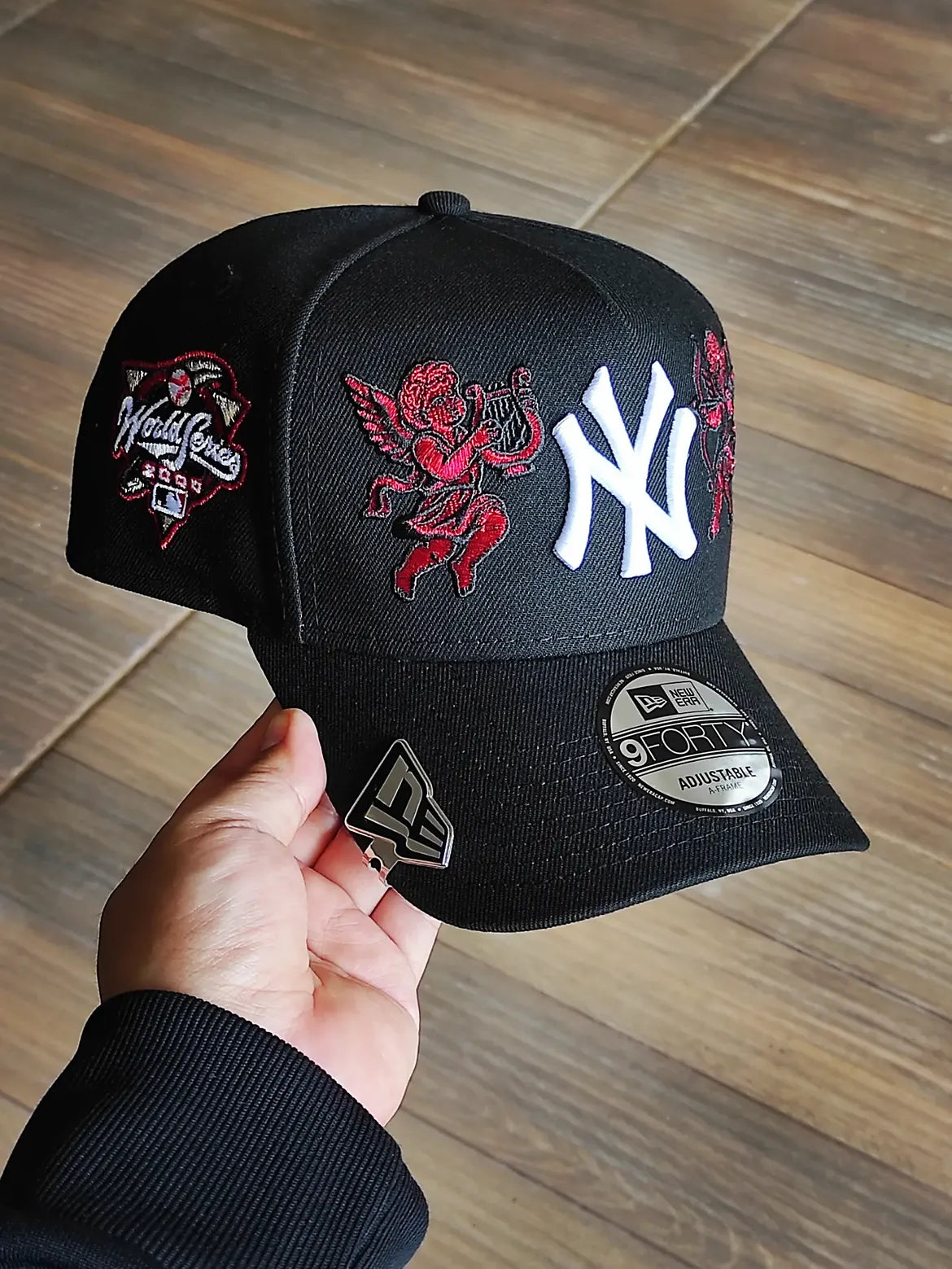 New Era New York Yankees world series Ángel 🏹 black red 9forty a frame