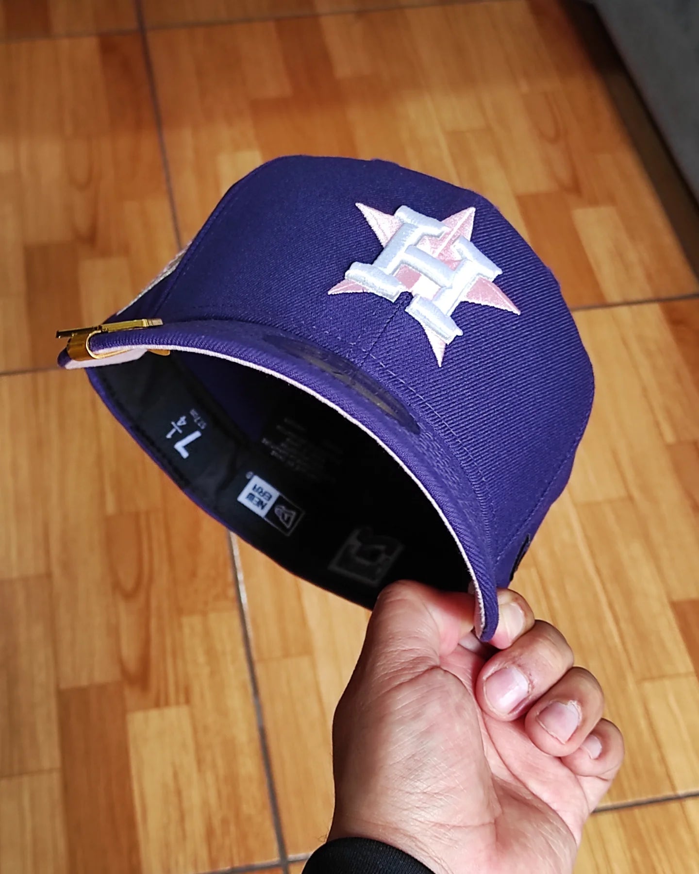 New Era Houston Astros World series 2017 morado/pink 🟣🌸-59 Fifty fitted