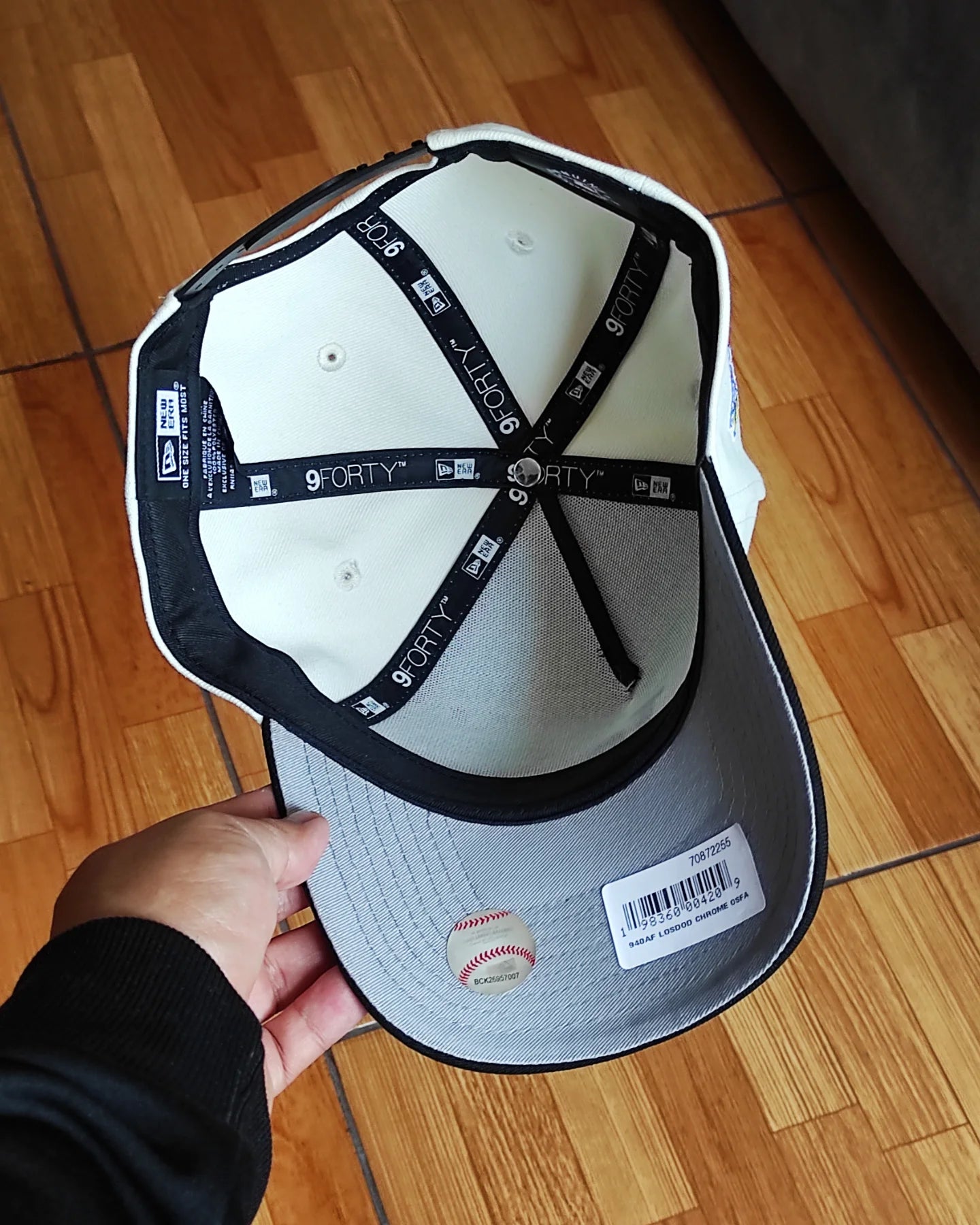 New Era Los Angeles Dodgers Chrome black  9 FORTY A-FRAME