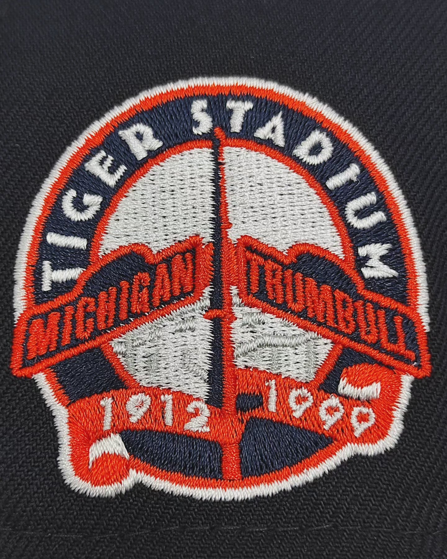 New Era Detroit tigers stadium patch navy throwback edition 59fifty fitted cap