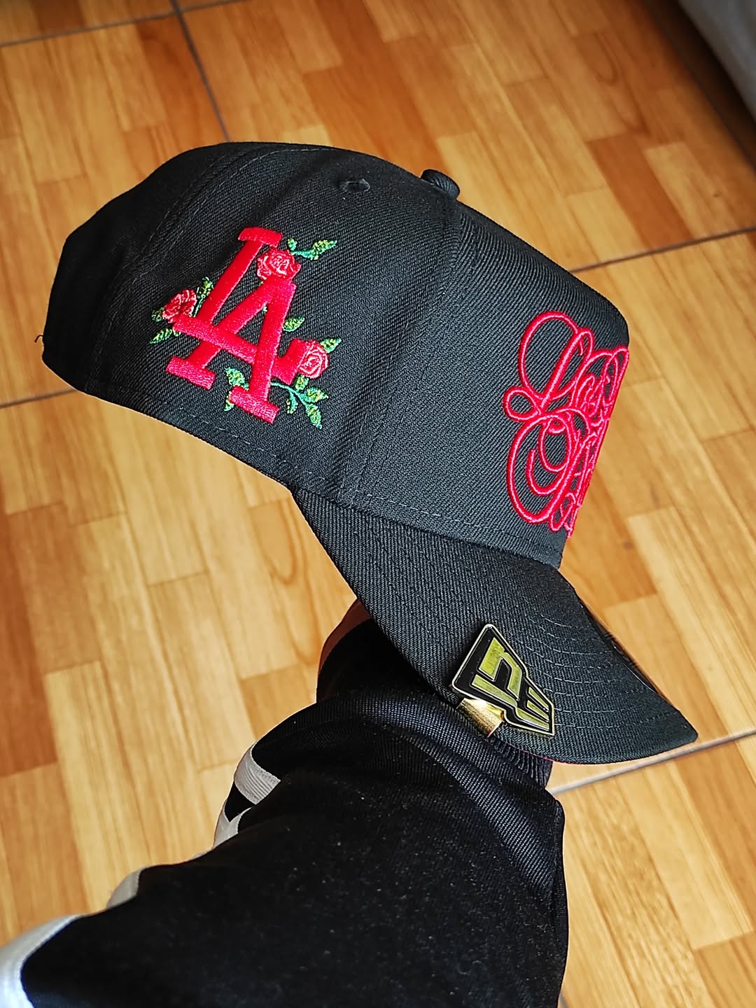 New Era Los Angeles Dodgers rose script 9Forty A Frame Snapback