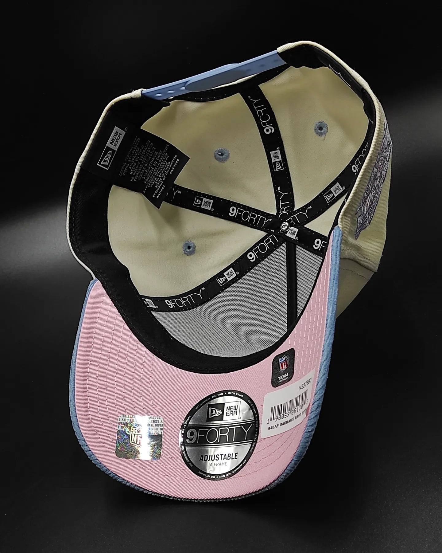 New era Oakland Raiders ' Corduroy' 9FORTY A-Frame Snapback