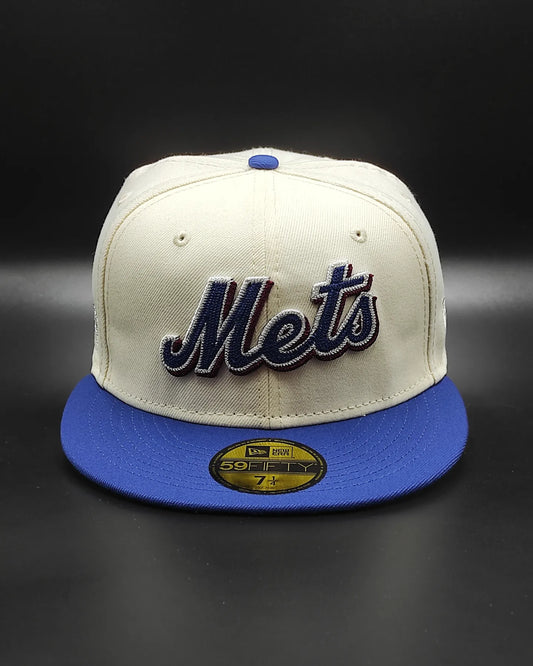 New Era 59 FIFTY Chaín stitch New York Mets - white - royal