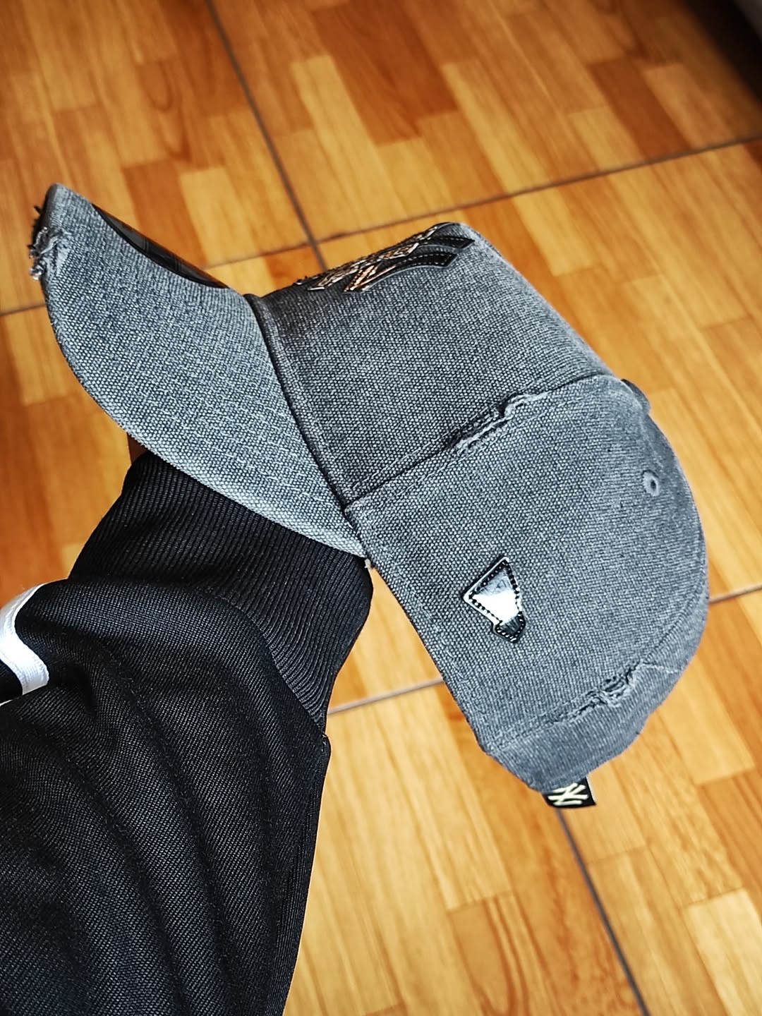 New Era New York Yankees leopard denim Gray 9Forty a-frame