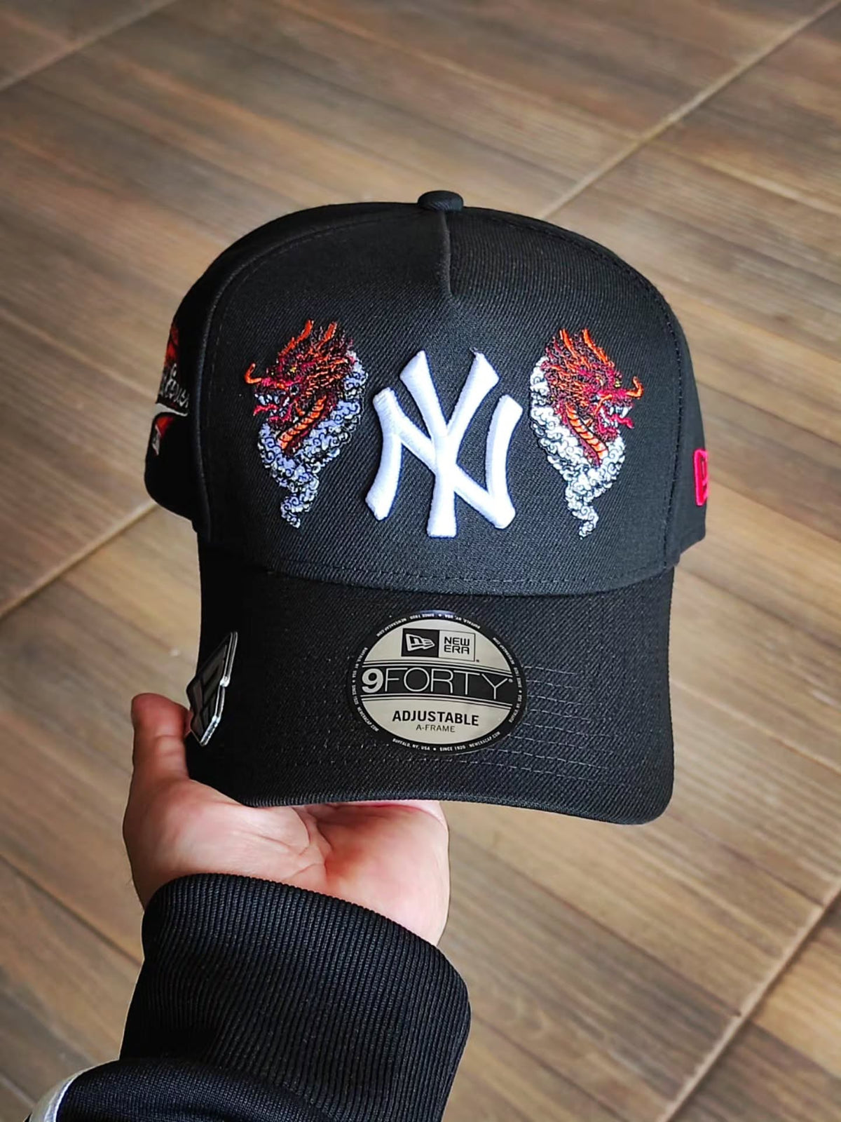 New Era New York Yankees World Series 1996 Dragon Black Prime Edition 9Forty A Frame Snapback Hat