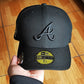 59FIFTY New Era Atlanta Braves World Series black on black gold