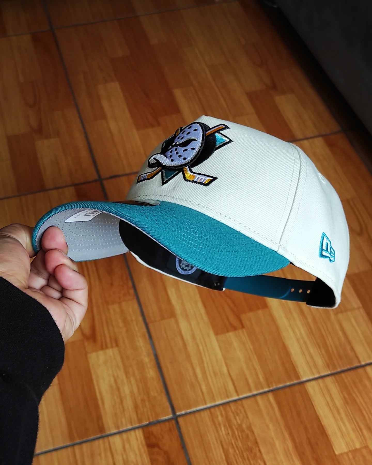 New Era Anaheim Ducks 10th aniversario Chrome aqua 🌊 two Tone 9 FORTY A-FRAME