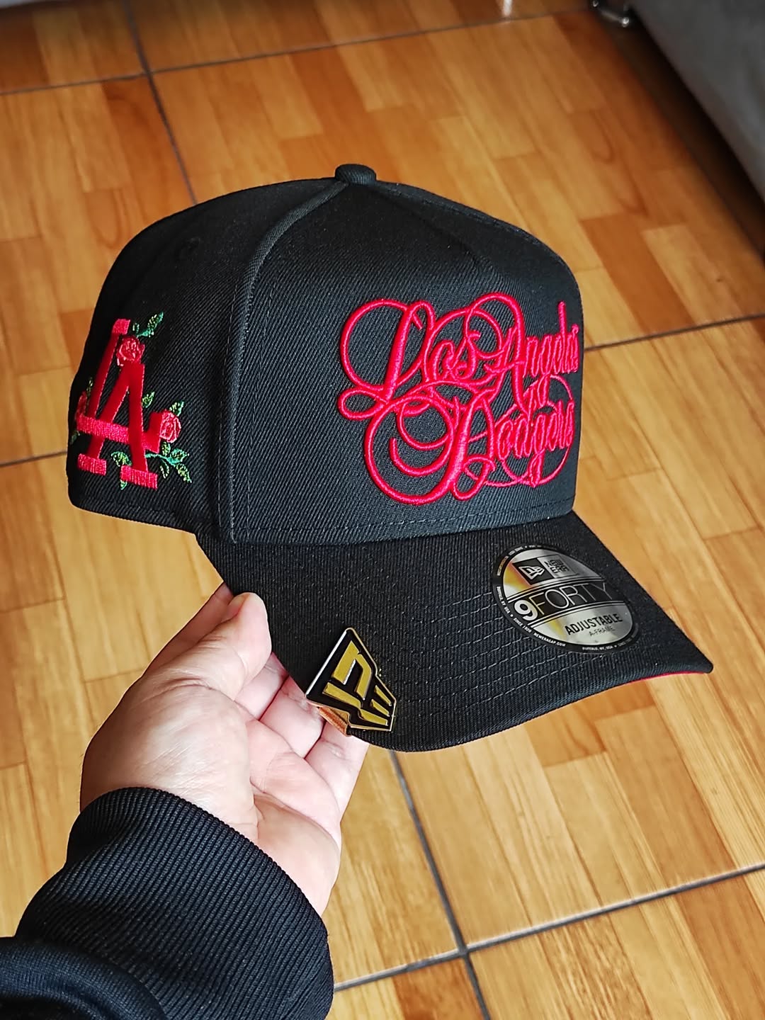 New Era Los Angeles Dodgers rose script 9Forty A Frame Snapback