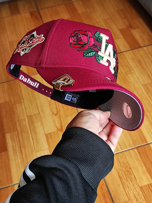 LOS ANGELES DODGERS WORLD SERIES ROSE NEW ERA 9FORTY A-FRAME
