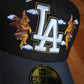 LOS ANGELES DODGERS MLB BLACK GRAPHITE TWO TONE PINK UV / NEW ERA 59FIFTY CAP