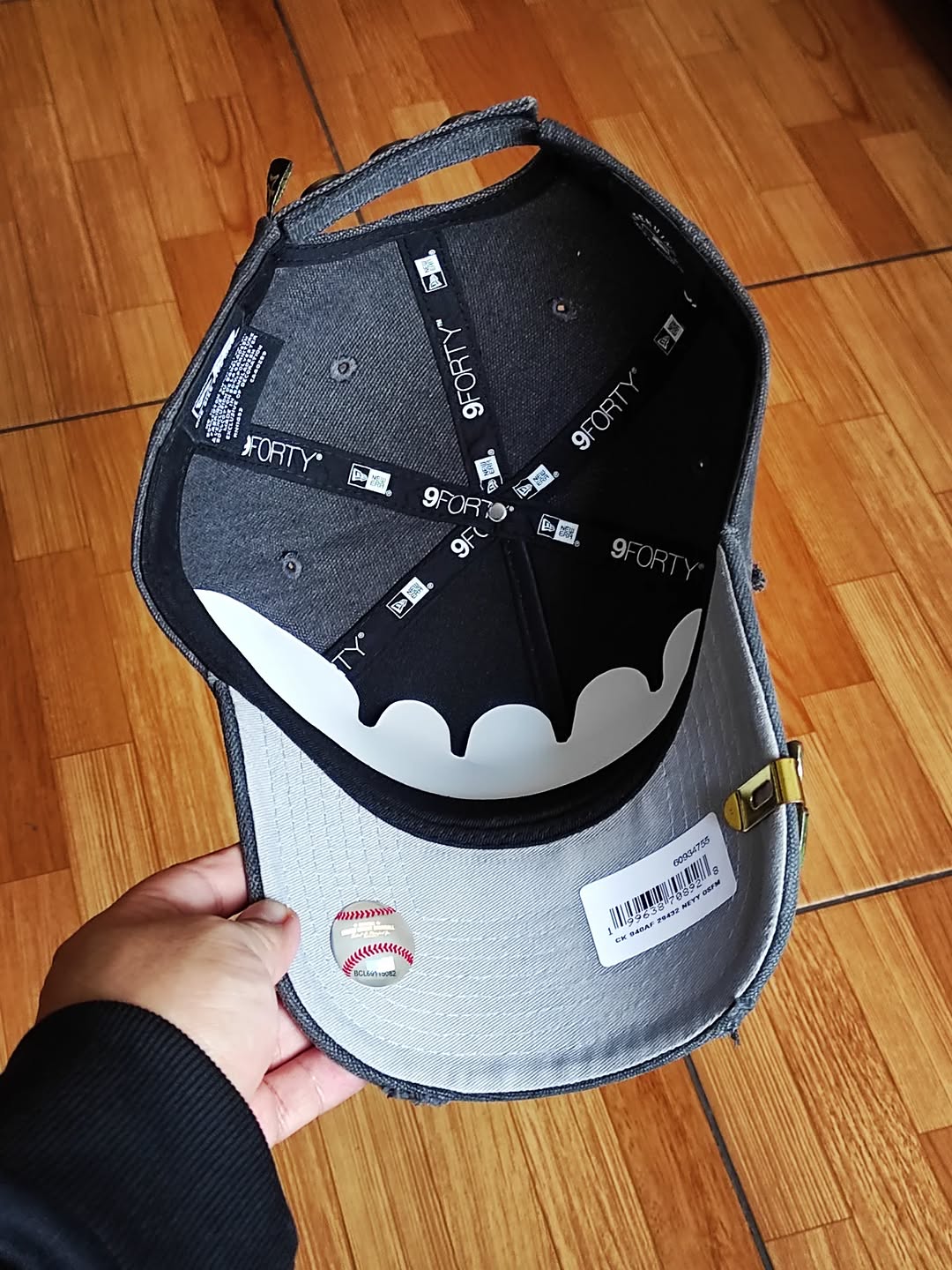 New Era New York Yankees leopard denim Gray 9Forty a-frame