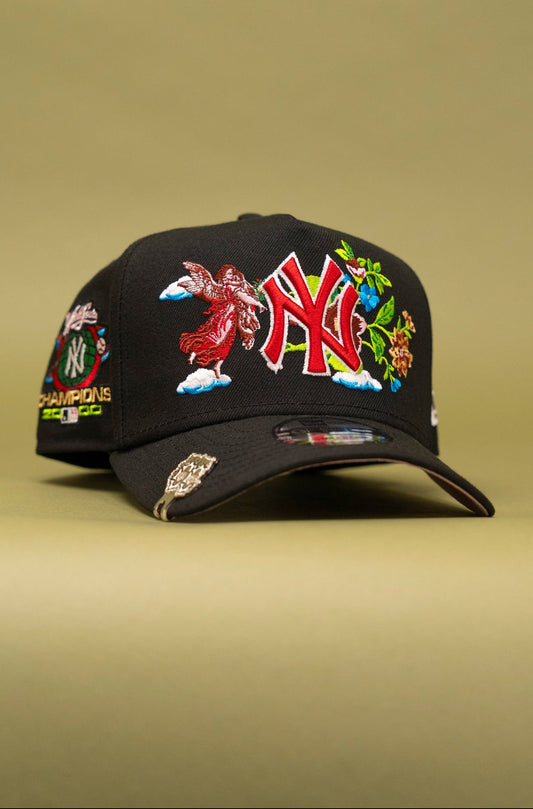 New Era 9FIFTY A-FRAME Black New York Yankees "City Of Angels" W/ World Series Champions Side Patch