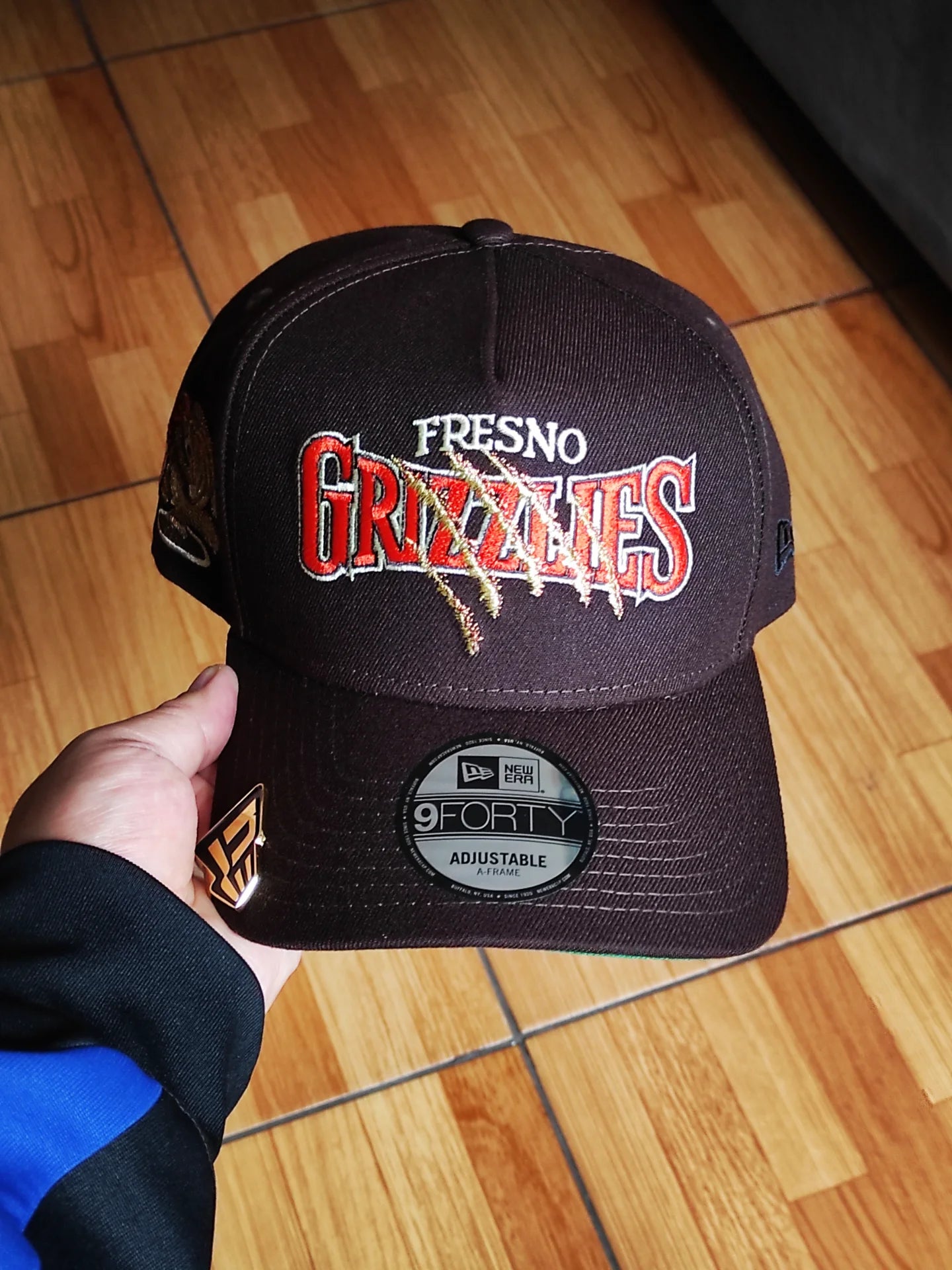 New Era Fresno Grizzlies Burnt Wood 9Forty A Frame Snapback