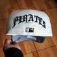 Pittsburgh Pirates MLB Team Wings 59FIFTY Fitted Light Beige Cap