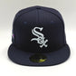 New Era 59fifty silk icys chicago white sox 2005 world series patch hat - navy