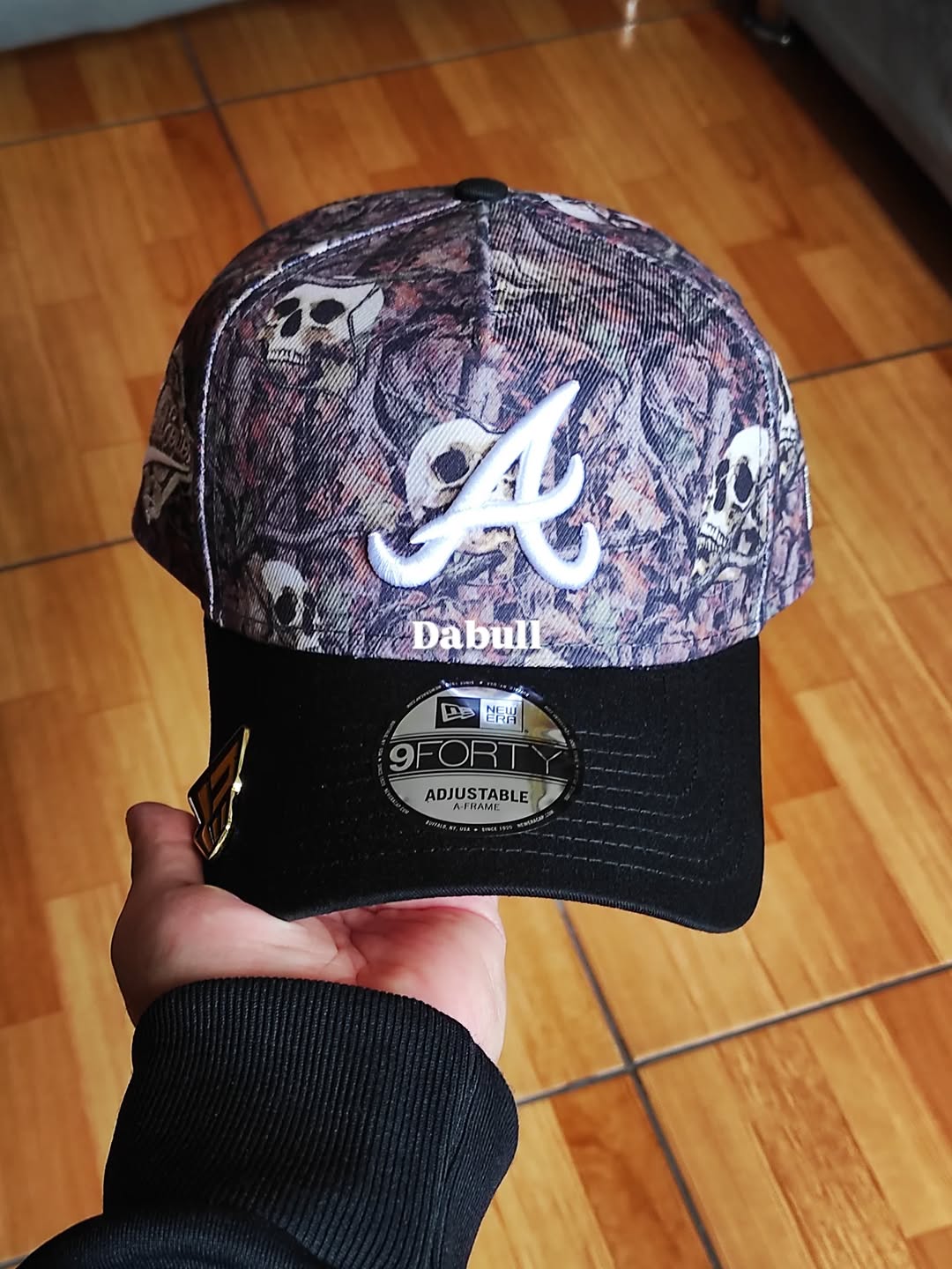New era Atlanta Braves SKULL ☠️ 9FORTY A-FRAME hat