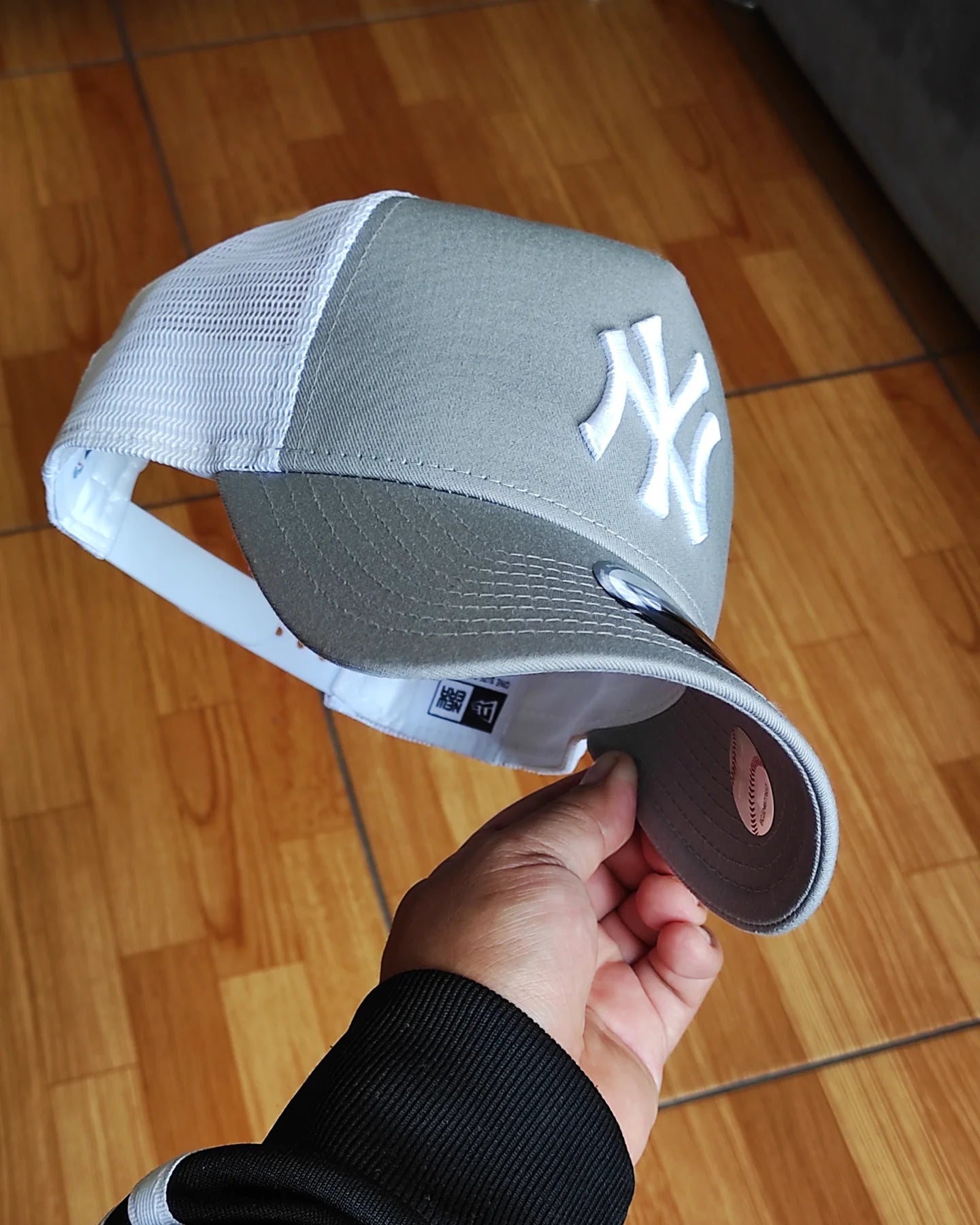 New Era Los New York Yankees plomo white Trucker a-frame