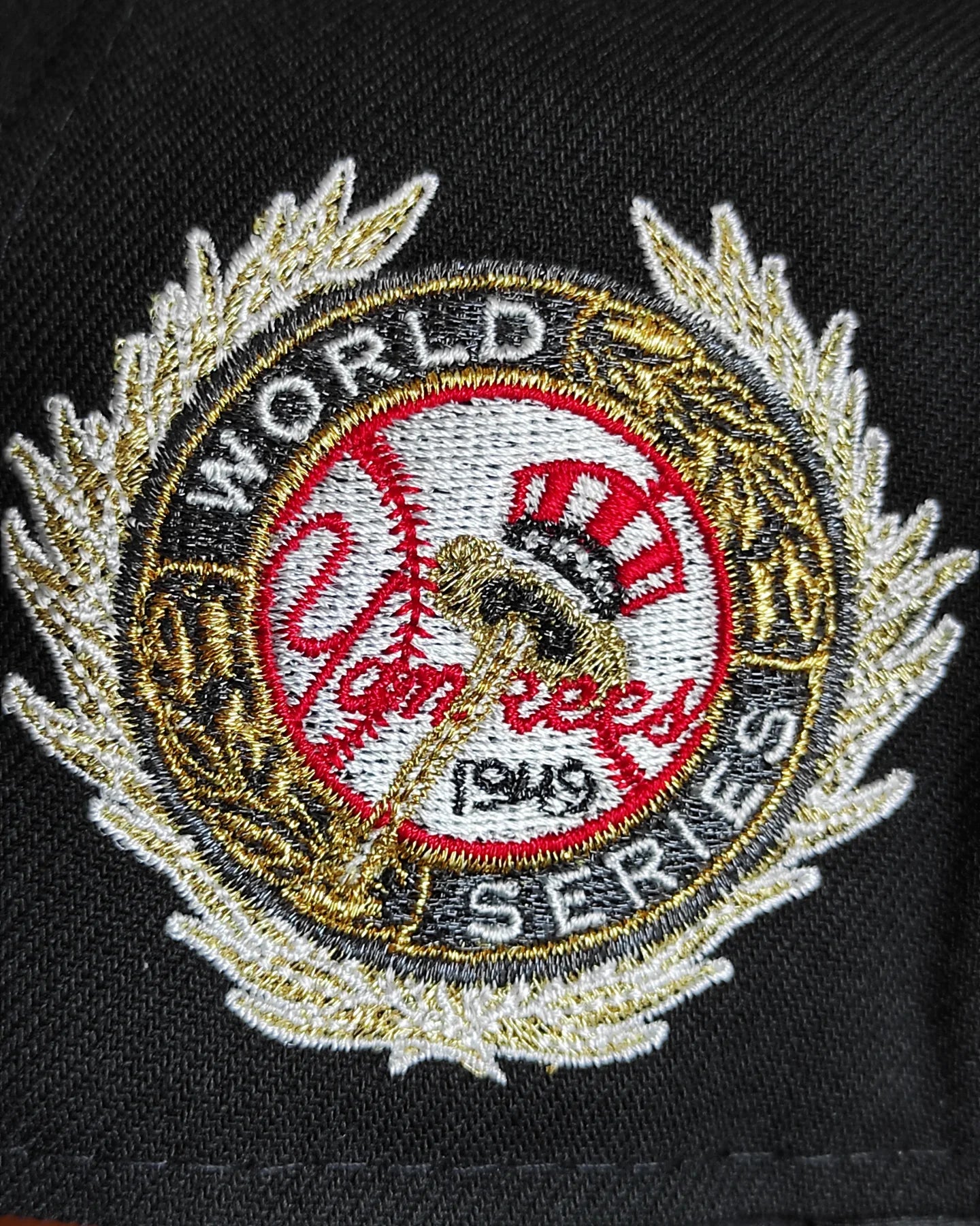 New Era New York Yankees World Series 1949 Black viscera Satinada  Edition A Frame 9Fifty Snapback