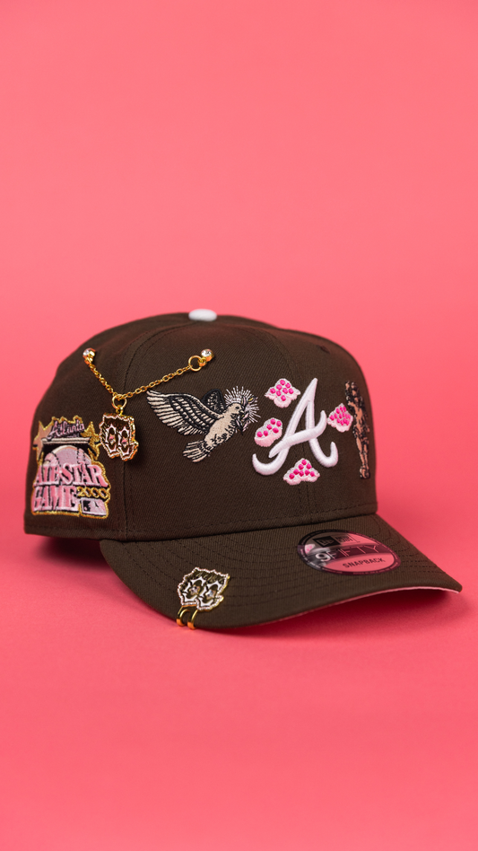 New Era Exclusiva 9FIFTY Marron Atlanta Braves all star game 2000 side patch