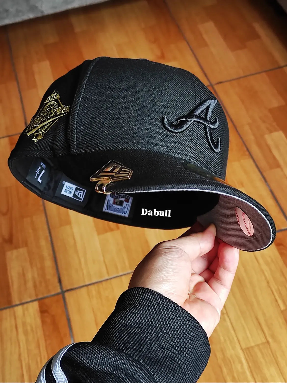 59FIFTY New Era Atlanta Braves World Series black on black gold