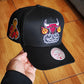 Mitchell and ness Chicago bulls 6x champions fire pro pinch fit snapback