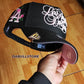 New Era Los Angeles Dodgers Script Black Pink Edition 9Forty A Frame Snapback Hat