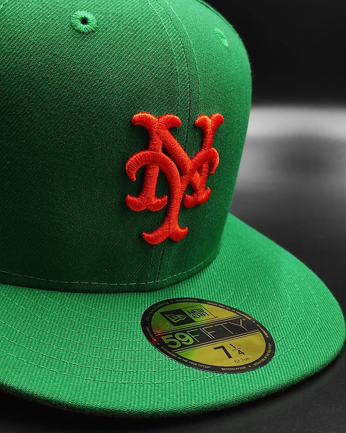 Green New York Mets Orange Bottom 1969 World Series Side Patch New Era 59Fifty Fitted