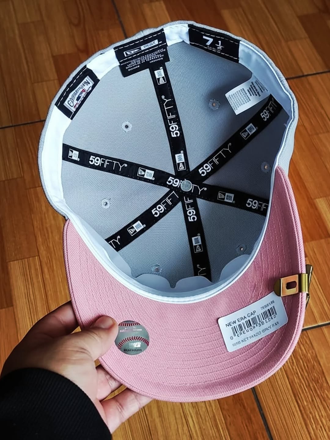 New era New York Yankees World Series gray/ pink 59FIFTY