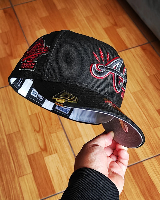 New Era Atlanta Braves World Series 1995 ⚡ Black Edition 59Fifty Fitted Hat