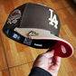 New Era 59fifty mlb los angeles dodgers 100th anniversary two tone / scarlet uv fitted cap