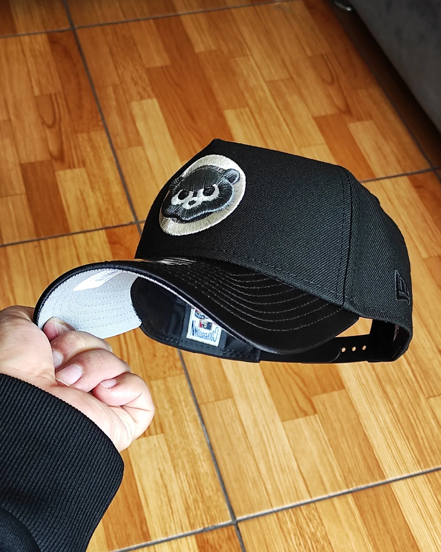New Era Chicago Cubs viscera satinada black 9 FORTY A-FRAME