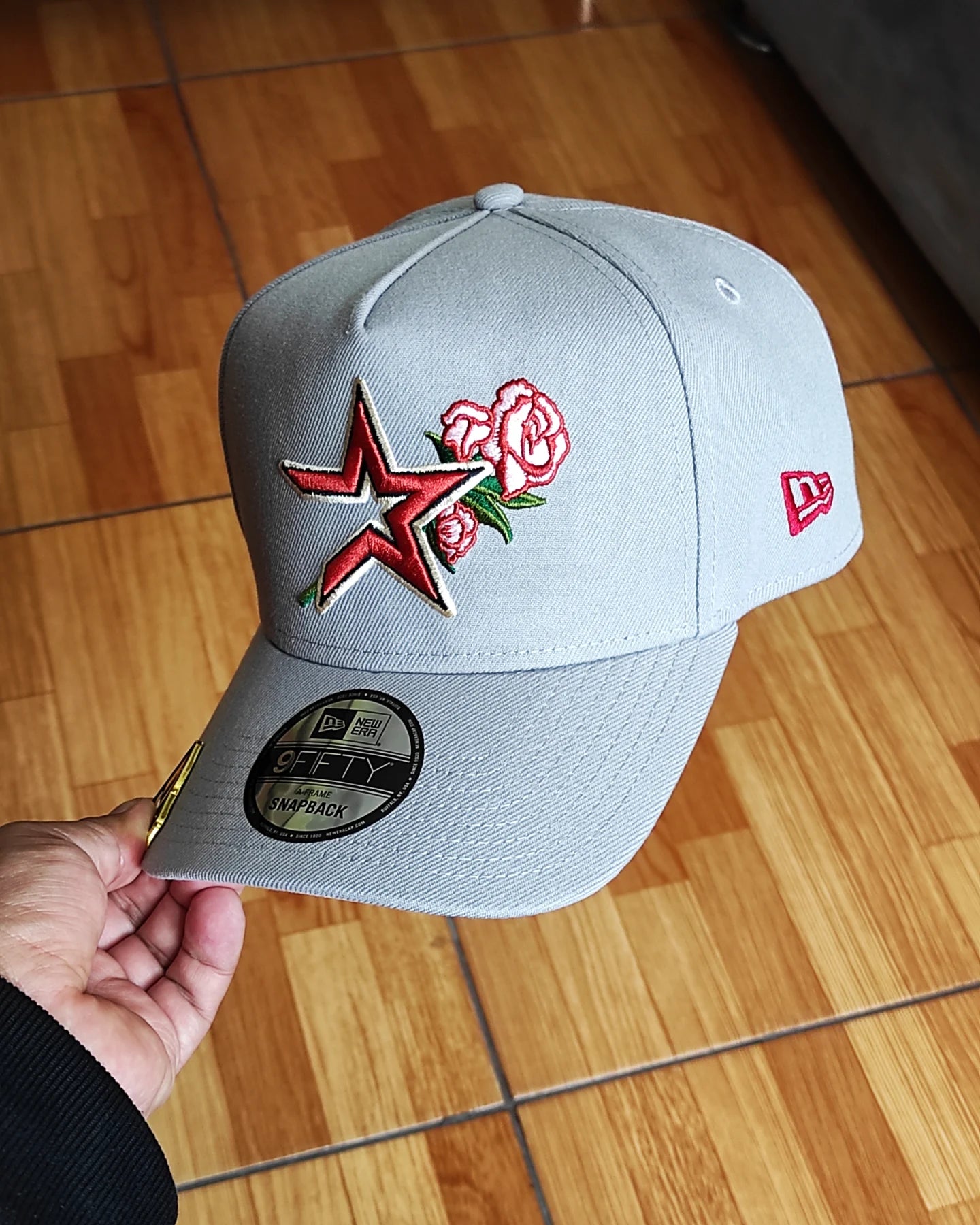 Houston Astros Rose PreCurvada 45th Anniversary New Era 9Fifty A-Frame Snapback
