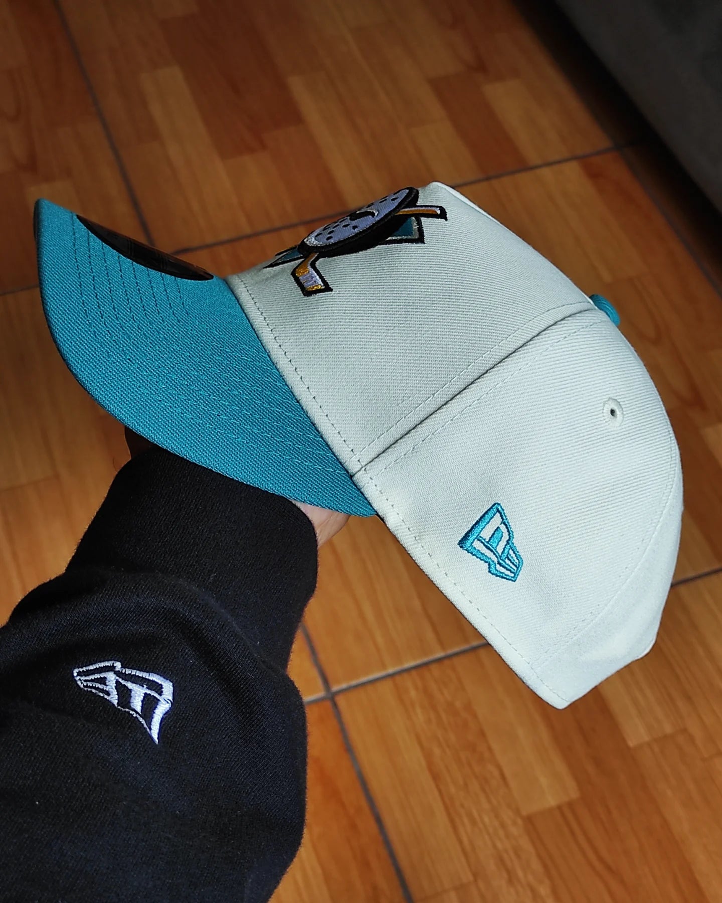 New Era Anaheim Ducks 10th aniversario Chrome aqua 🌊 two Tone 9 FORTY A-FRAME