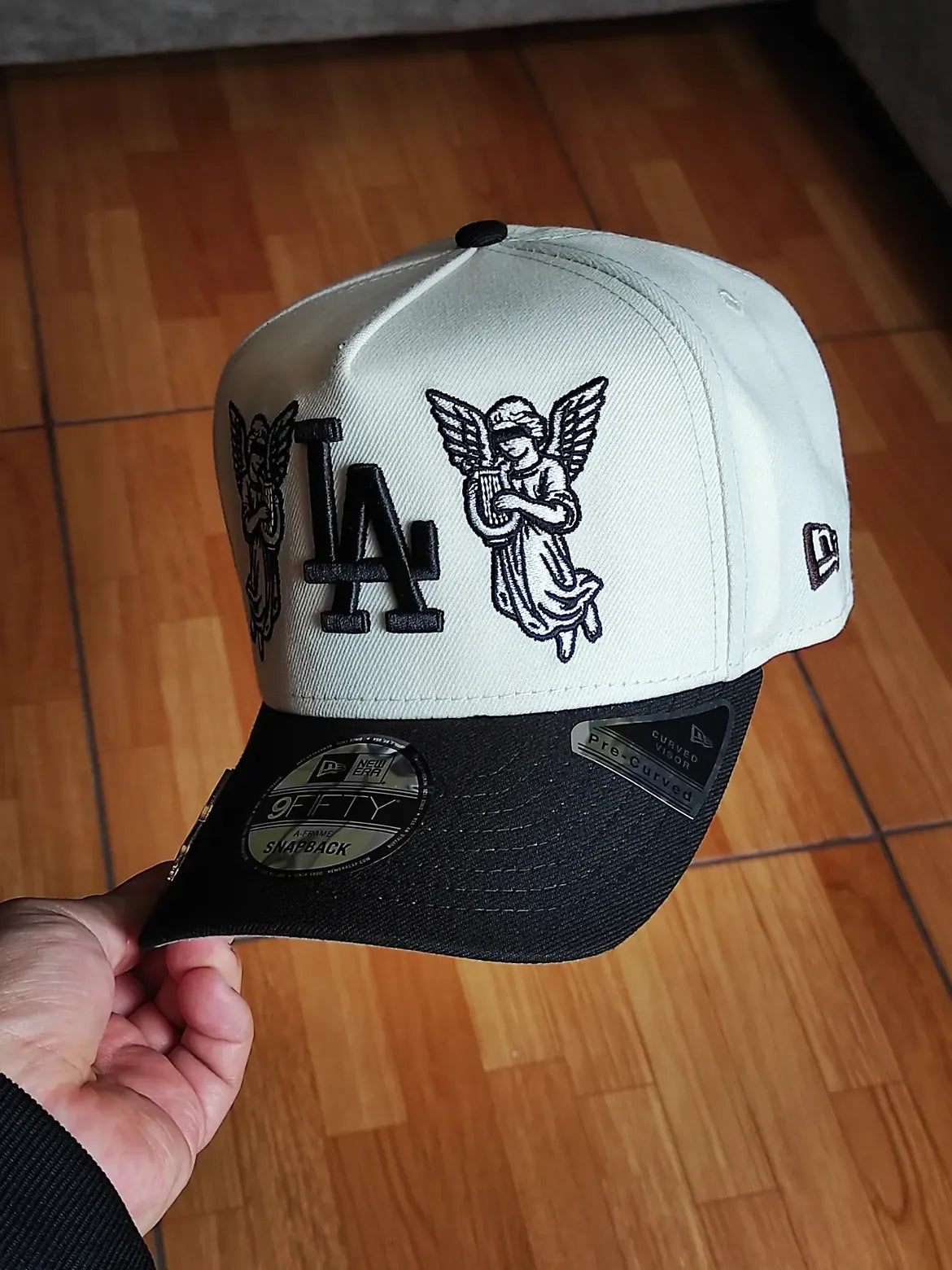 New Era Los Angeles Dodgers 40th Anniversary Angel Chrome Two Tone Edition 9Fifty A Frame Snapback Hat