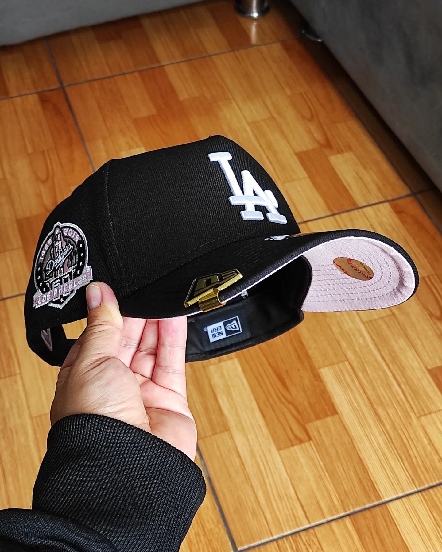 New Era Los Angeles Dodgers Black/pink  60th Anniversary 9Forty A-Frame Snapback