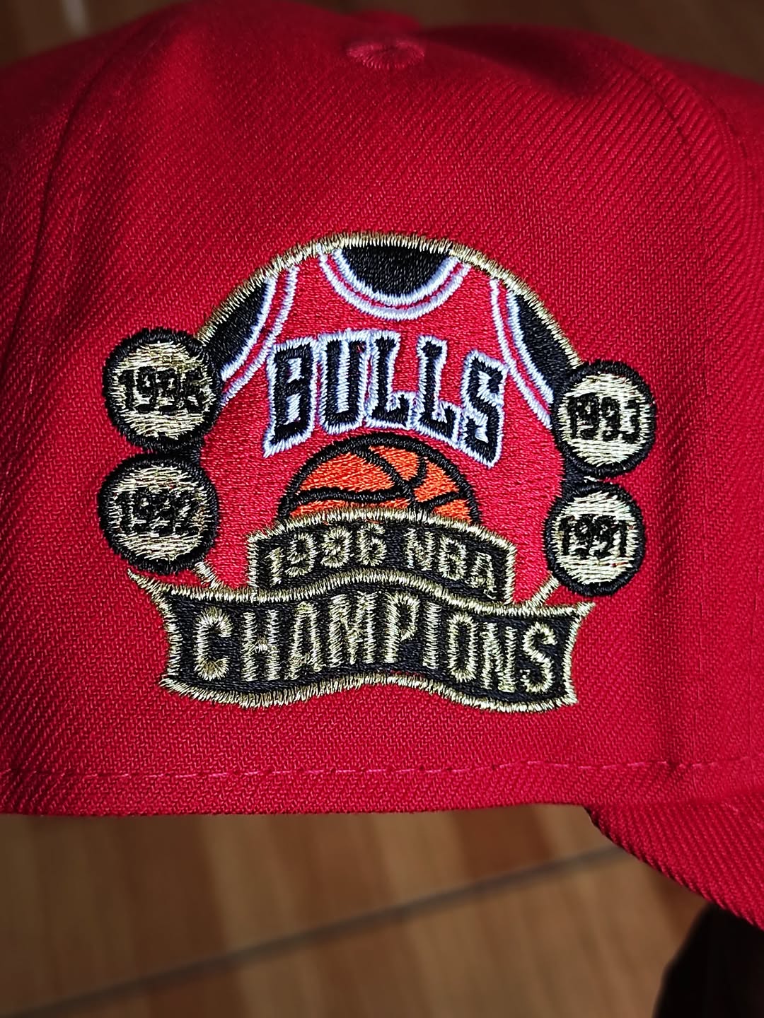 New Era Chicago Bulls NBA champions 1996 red 9Fifty A Snapback