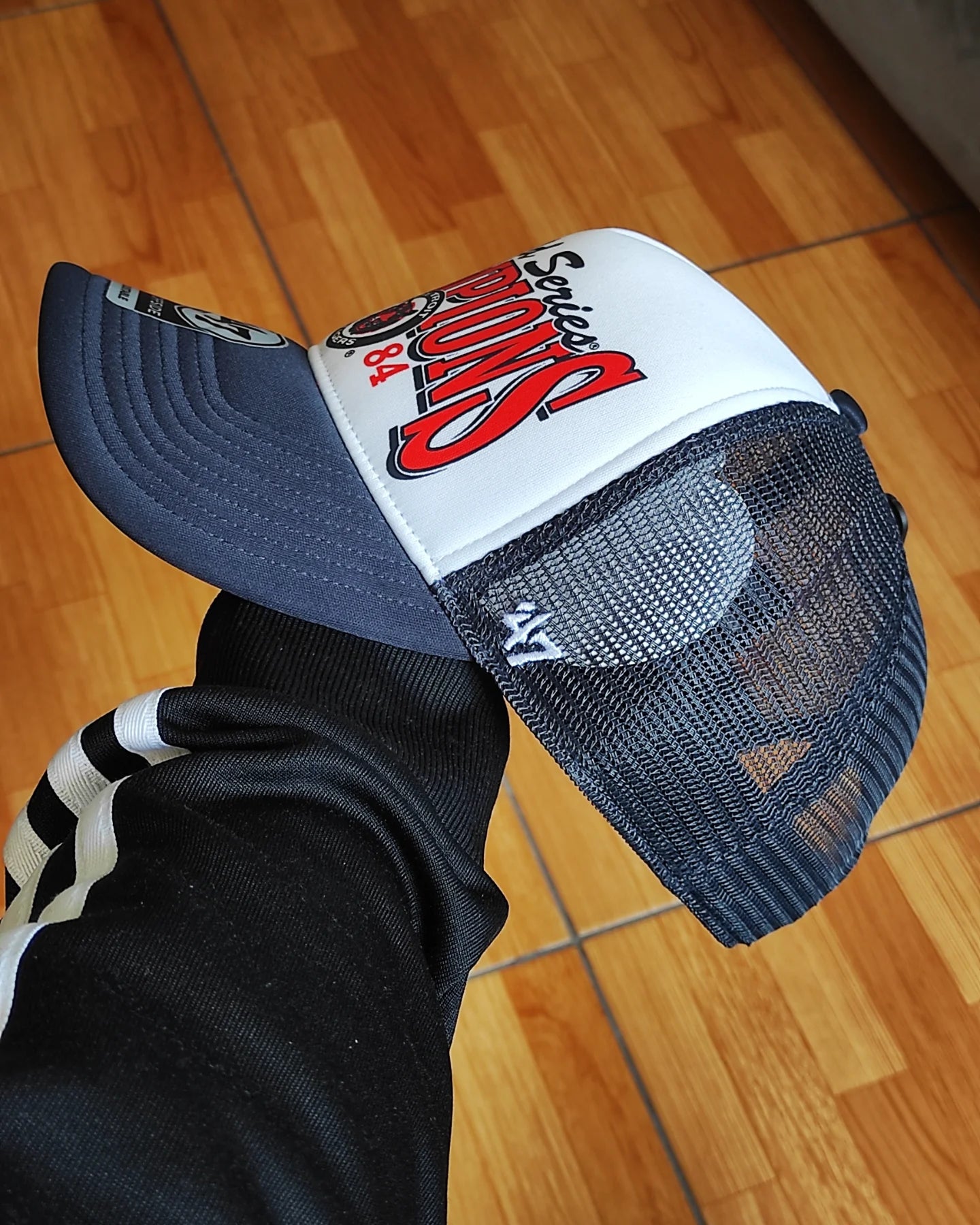 47Brand Detroit Tigers world series Navy foam Trucker Snapback