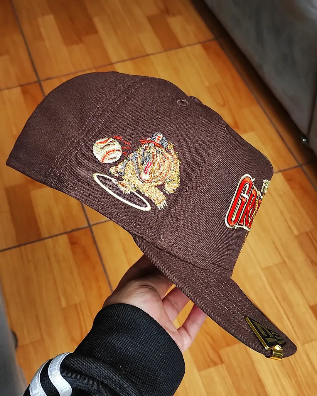 New Era Fresno Grizzlyes Gold edition 9FIFTY a-frame snapback