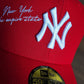 New Era New York Yankees 27x World Champions Metallic Pewter Red Prime Edition 59Fifty Fitted Hat