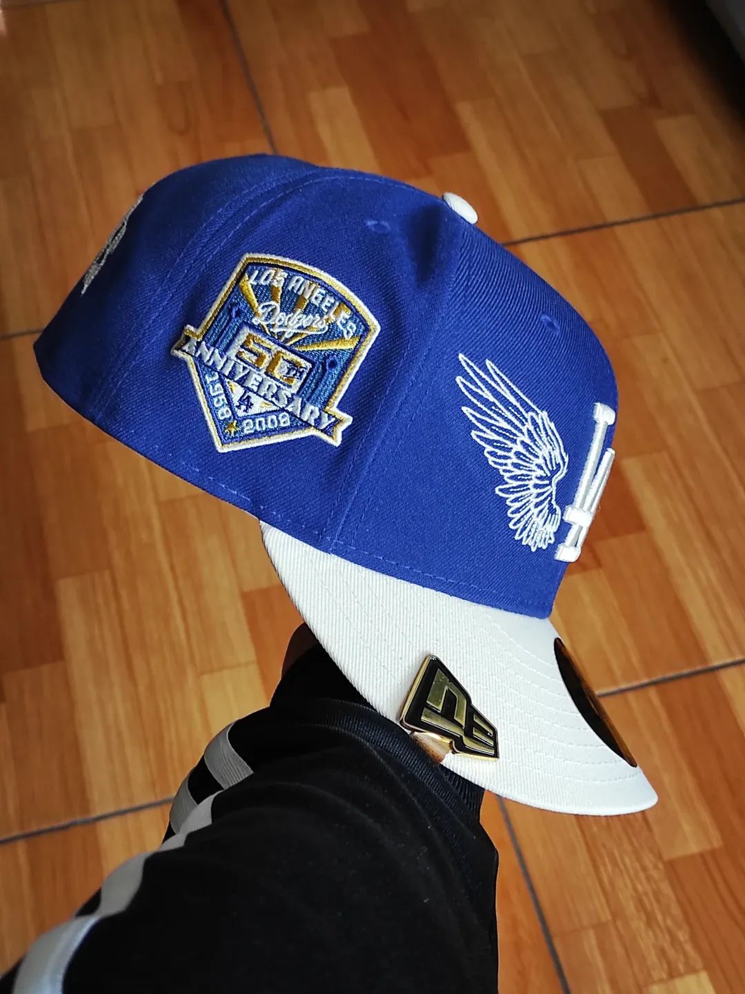 LA Dodgers MLB Team Wings 59FIFTY Fitted Cap Navy