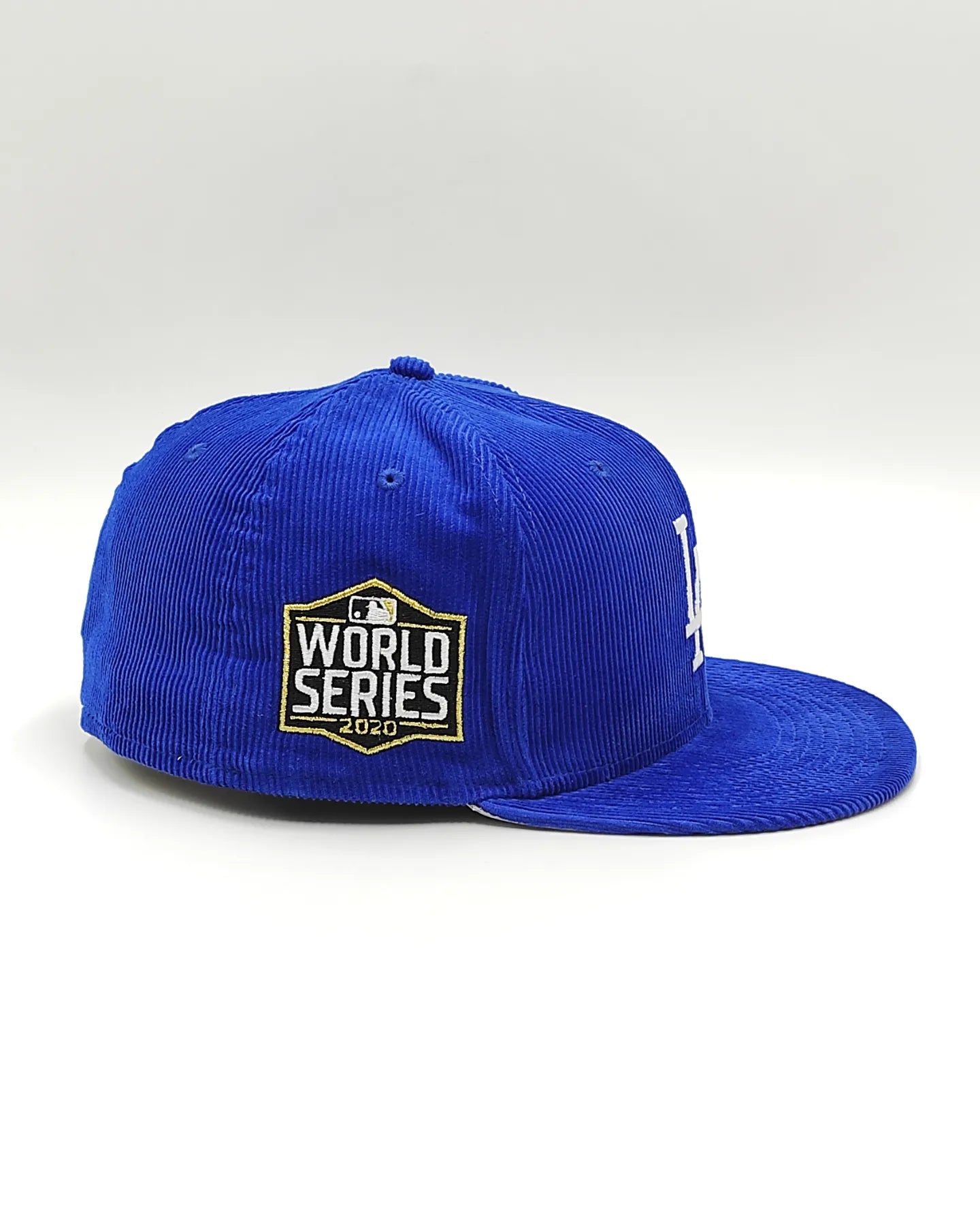 Los Angeles Dodgers OLD SCHOOL CORDUROY SIDE-PATCH Black Fitted Hat by New Era
