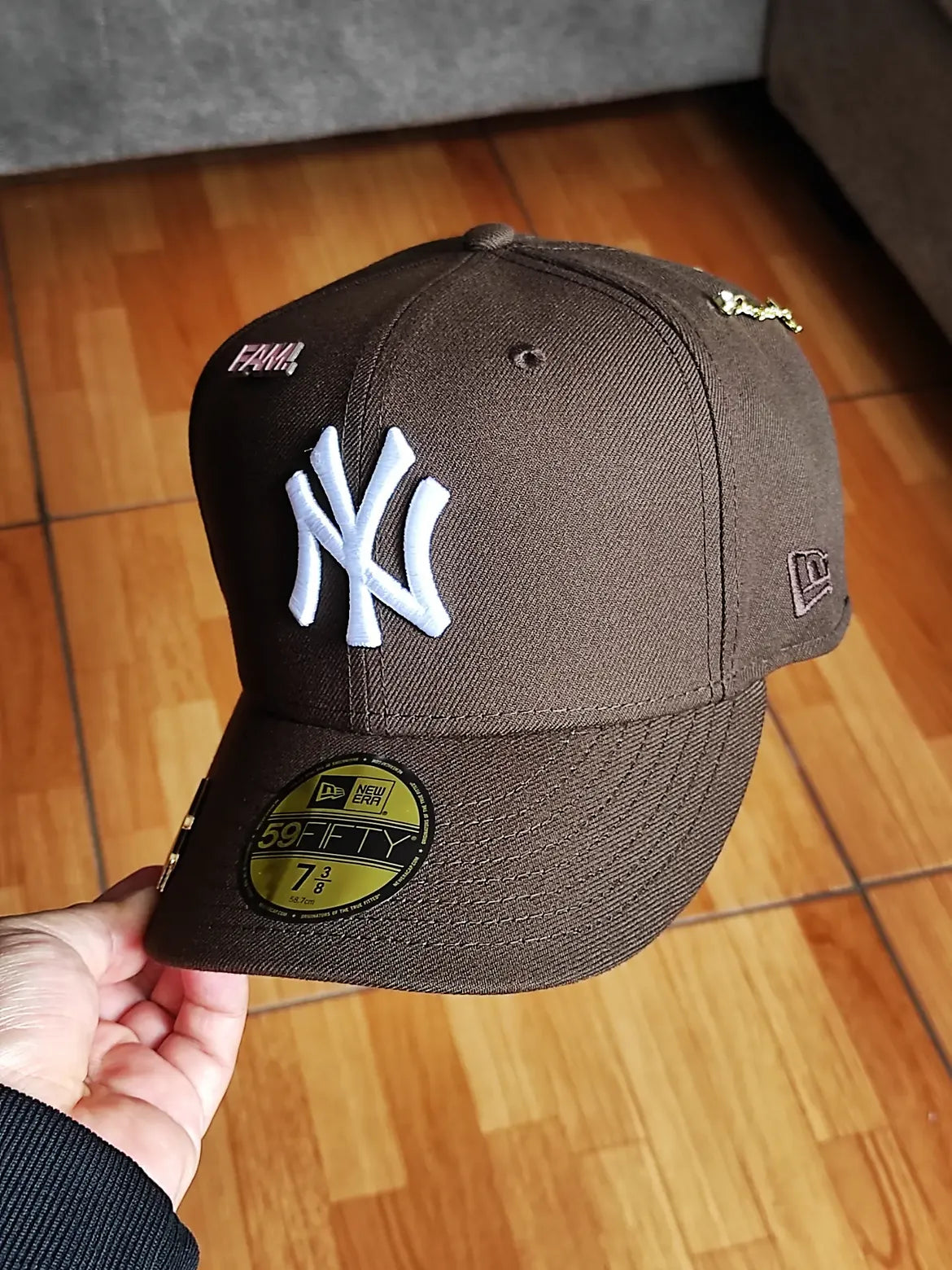 New York yankees mlb walnut pink uv / new era 59fifty