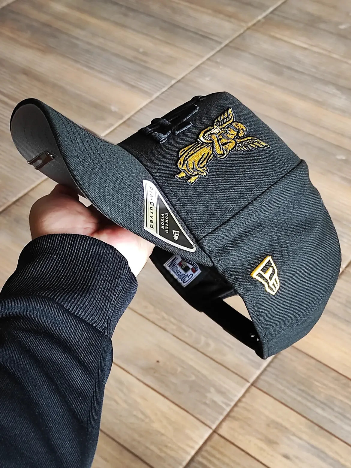New Era Los Angeles Dodgers 40th Anniversary Angel Black Prime Edition 9Fifty A Frame Snapback Hat