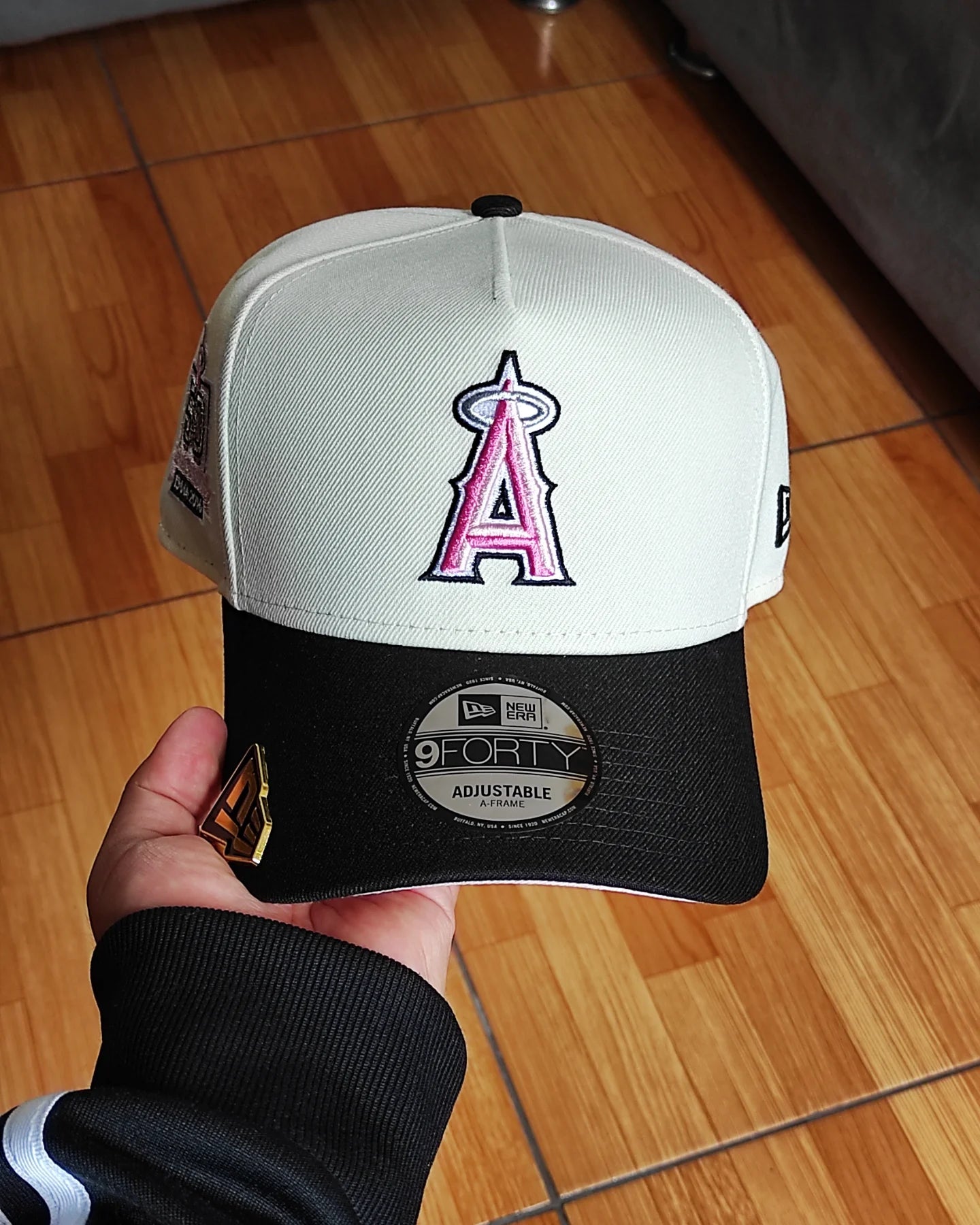 New Era Anaheim Angels 50 TH aniversario Chrome black 9FORTY A-FRAME