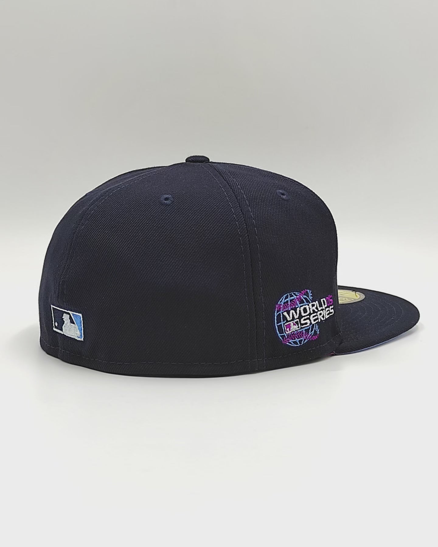 New Era 59fifty silk icys chicago white sox 2005 world series patch hat - navy