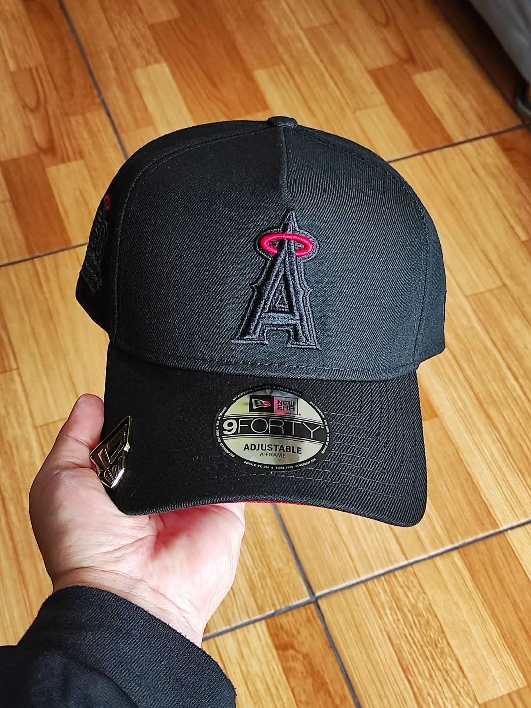 New era Anaheim Angels 50th aniversario black red 9FORTY A-FRAME Snapback