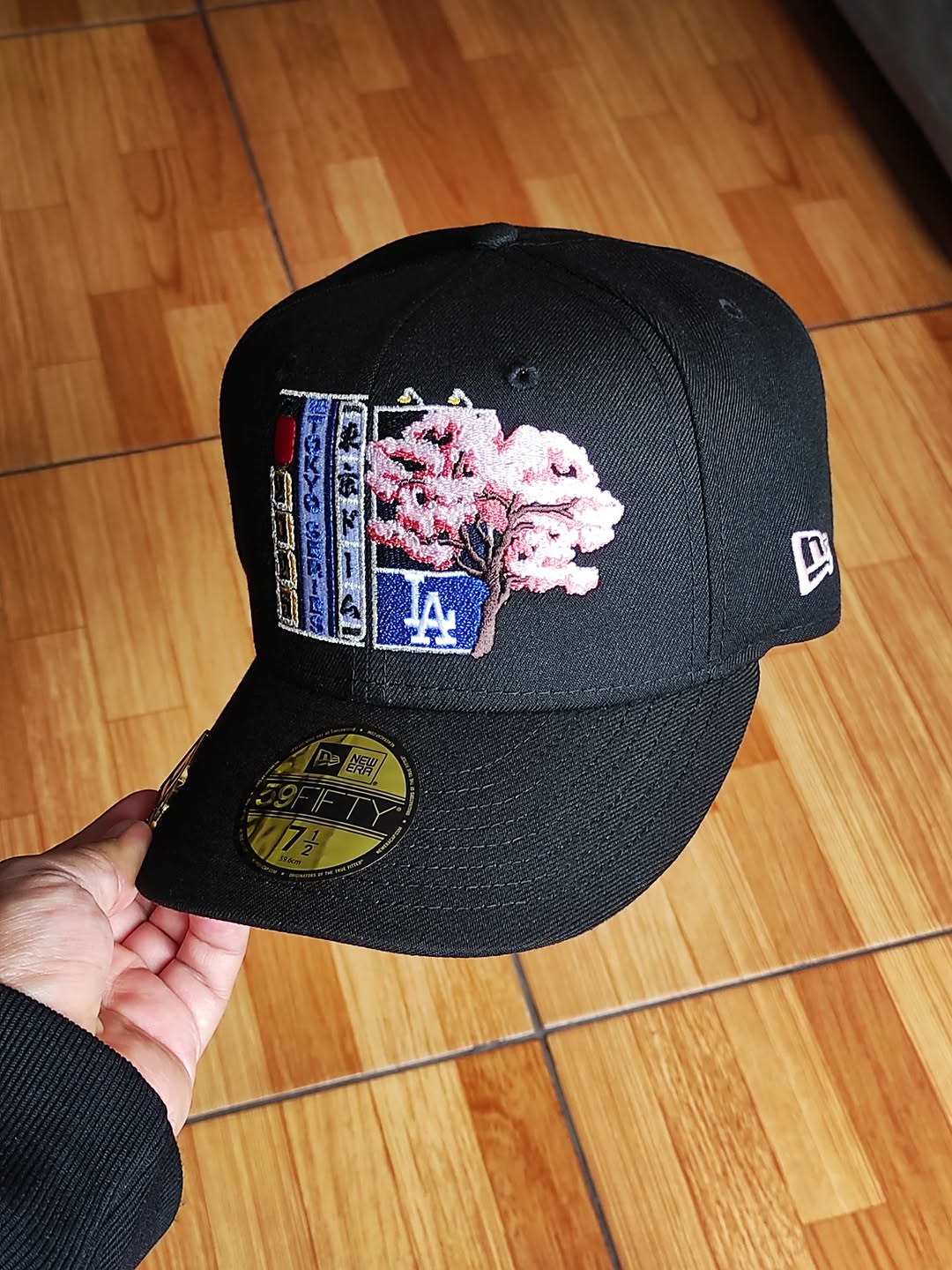 New Era Los Angeles Dodgers Tokyo🇯🇵 Series Black Pink Prime Edition 59Fifty Fitted Hat