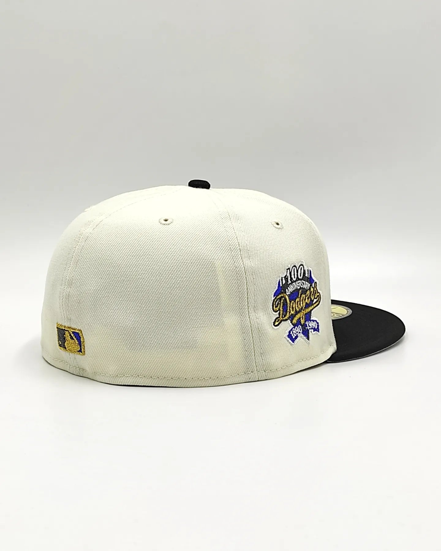 New Era Los Angeles Dodgers 100th anniversary chrome metallic two tone edition 59fifty fitted hat