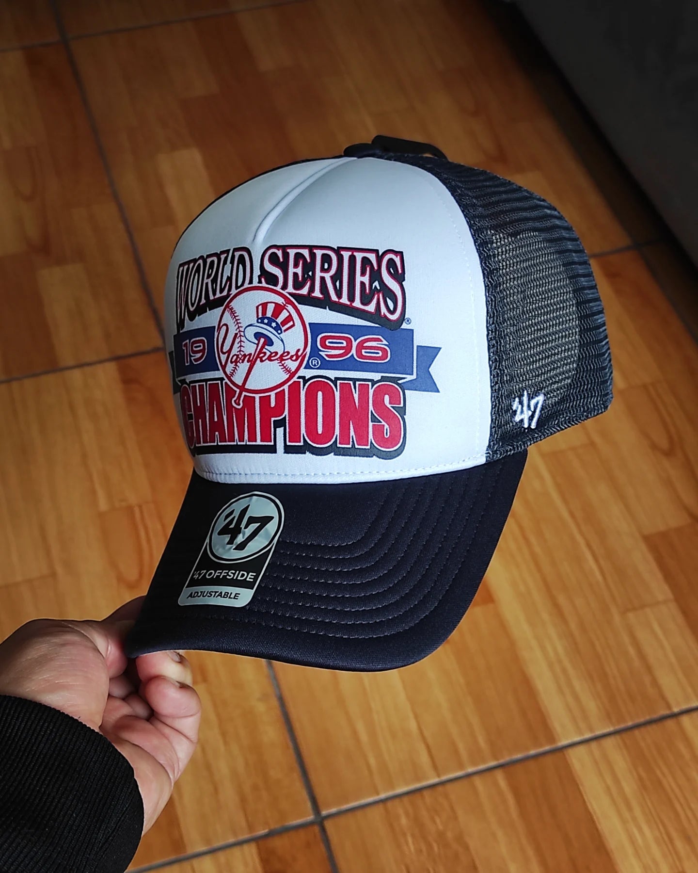47Brand New York Yankees  world series Navy foam Trucker Snapback